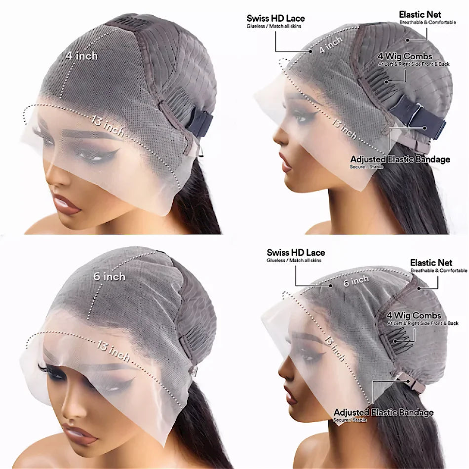Chocolate Brown Silk Base Lace Wigs