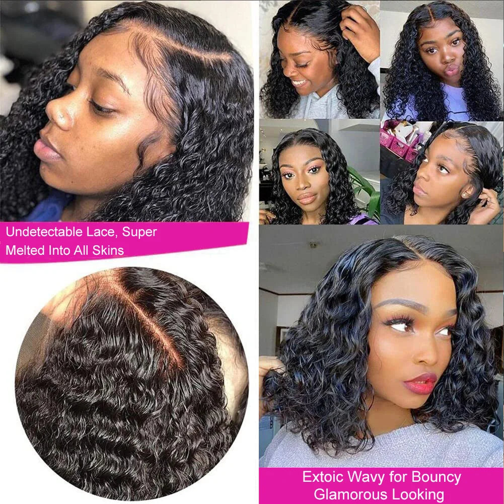 Deep Curly Bob Hair Wigs