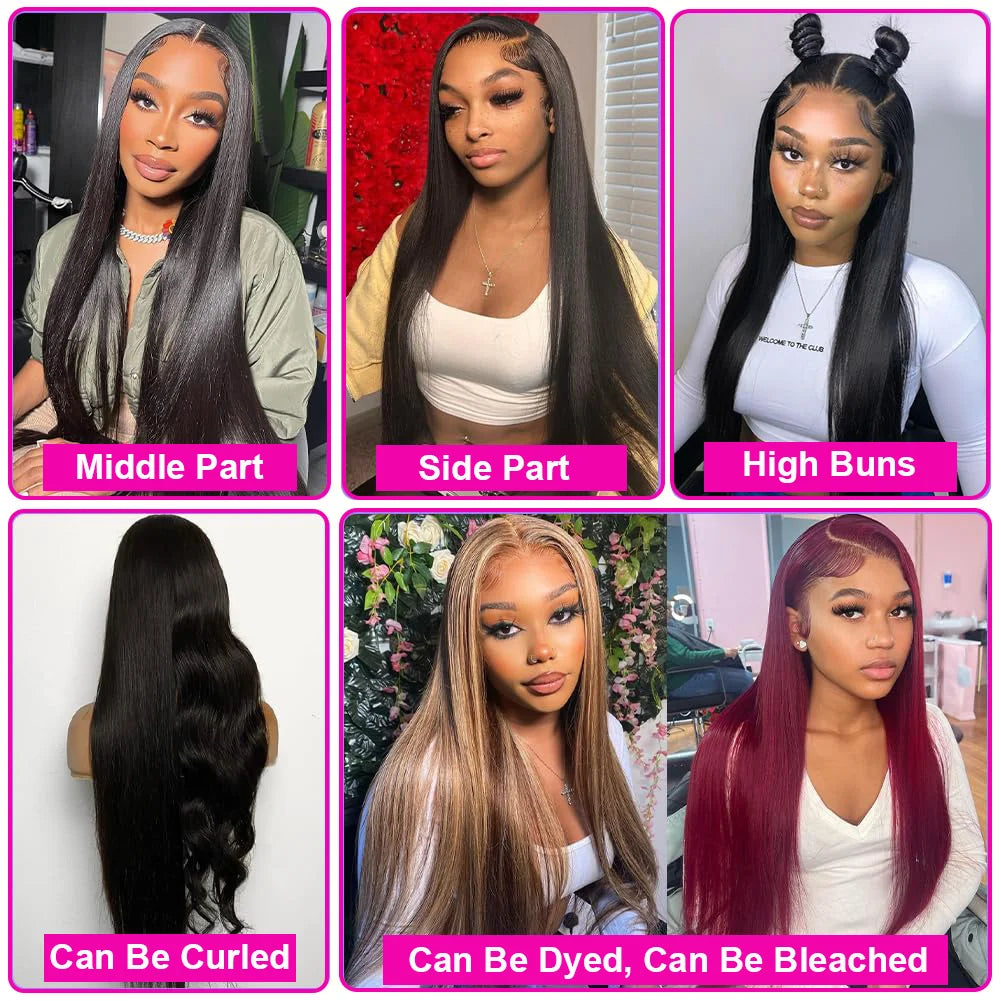 Natural Black Silk Base Lace Wigs