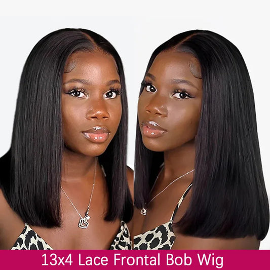 Silky Blunt Cut Silk Base Lace Wigs