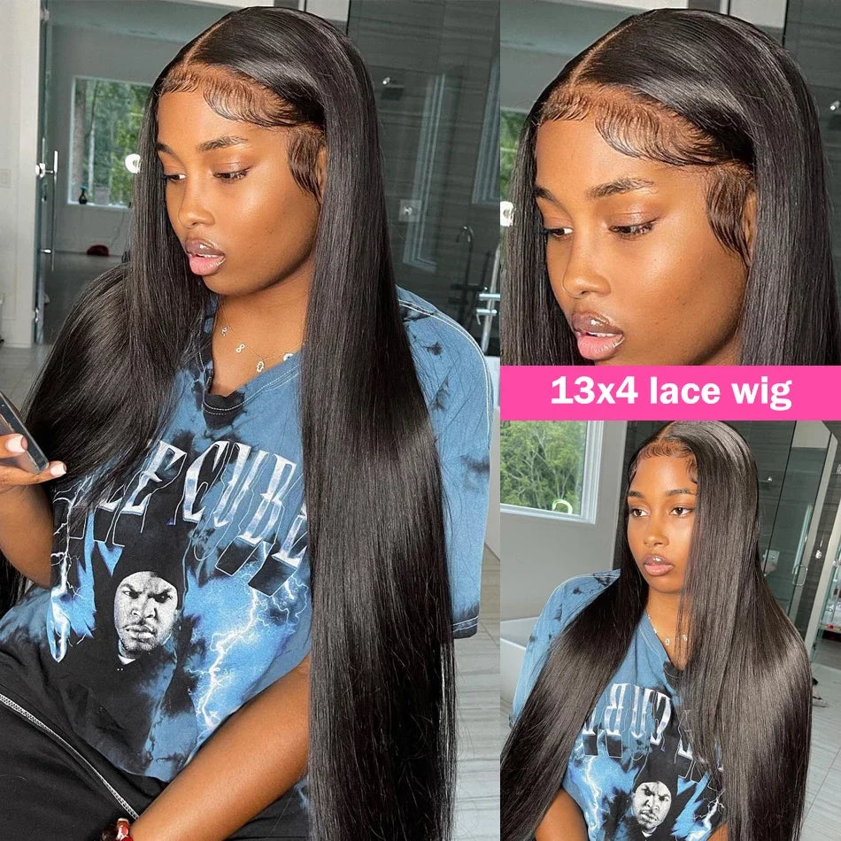 Bone Straight Human Hair Wigs