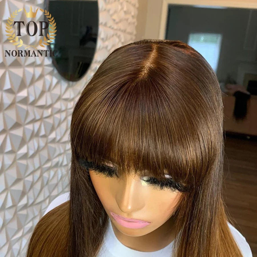 Ombre Brown Silk Base Lace Wigs