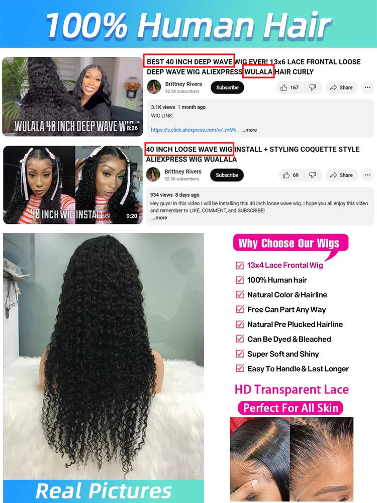 Lace Frontal Curly Human Hair Wigs