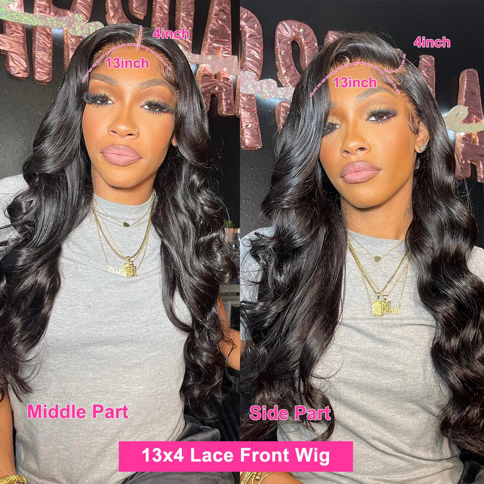 HD Body Wave Lace Front Pre Plucked Frontal Wig