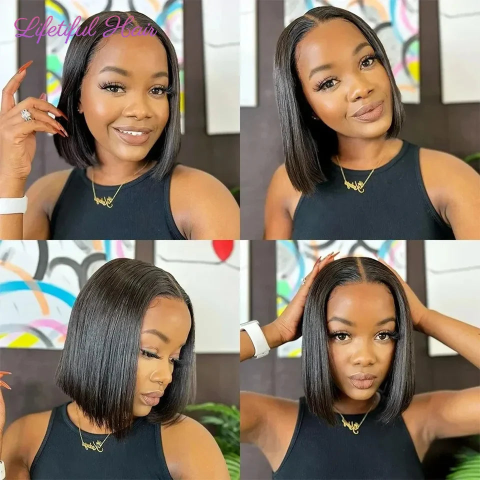 Ready To Wear Straight Transprent Part Lace Wigs