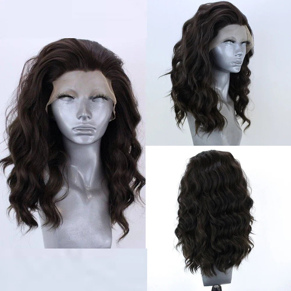 Light Grey Short Bob Synthetic Lace Front Wigs