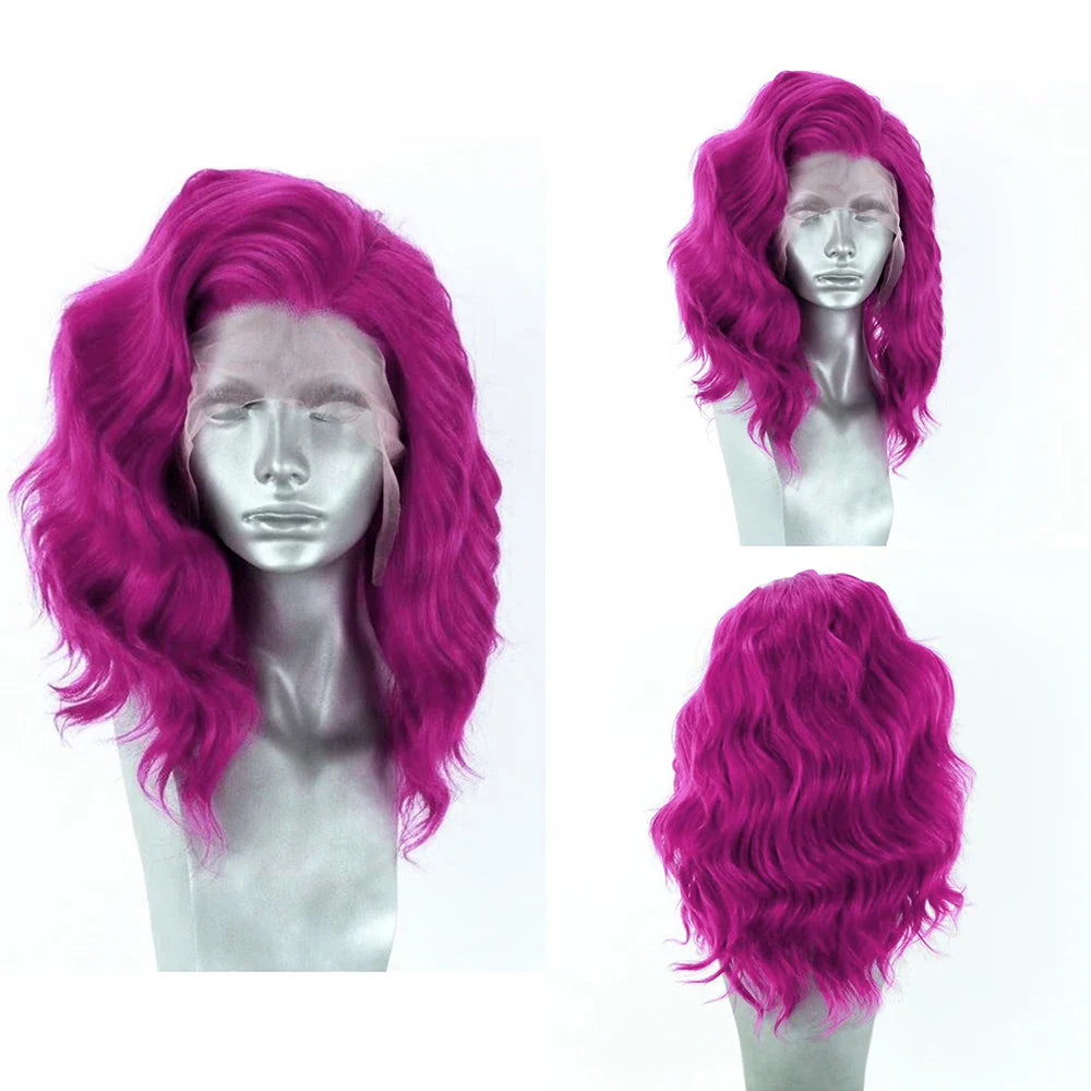 Light Grey Short Bob Synthetic Lace Front Wigs