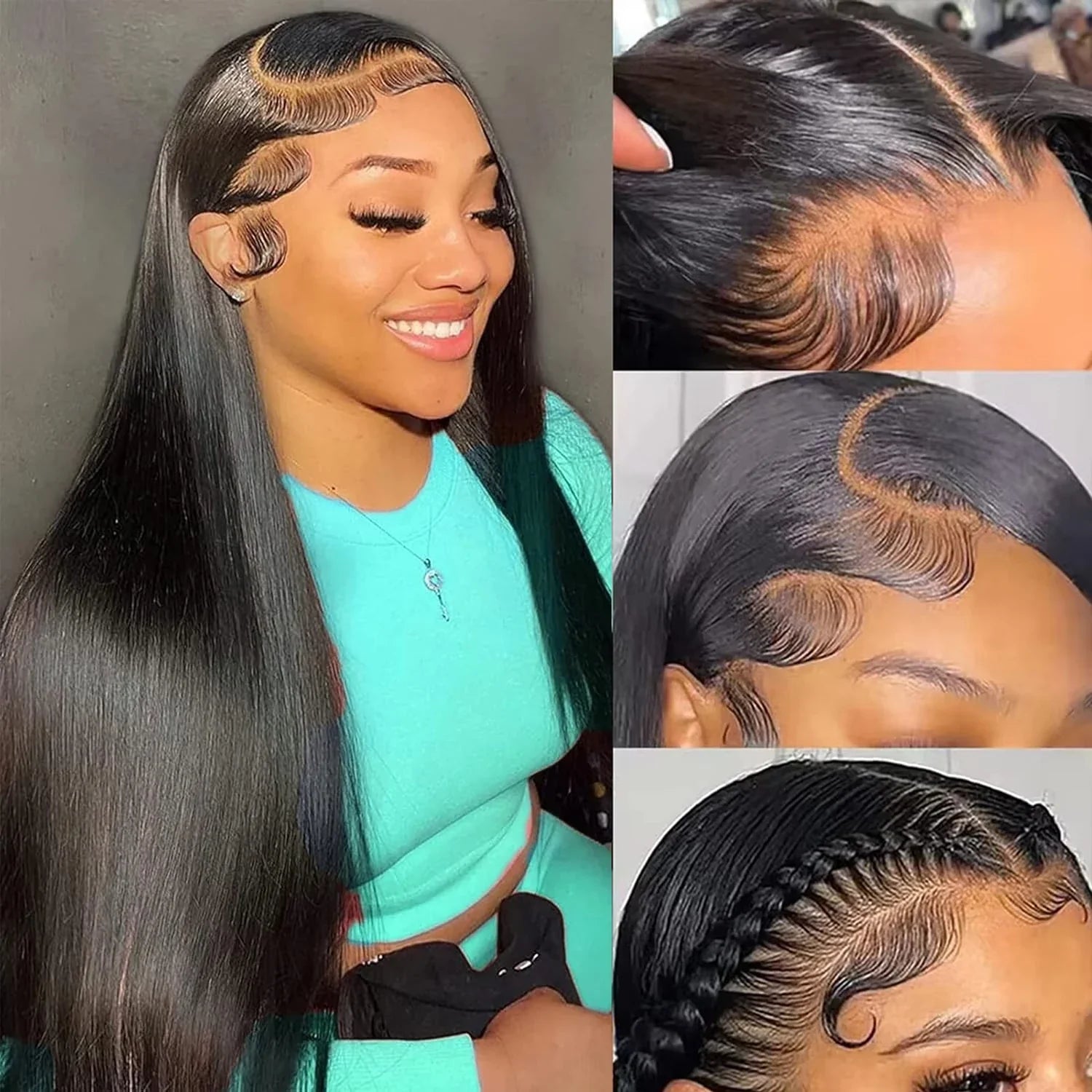 Hd Transparent Straight Hd Lace Frontal Wig