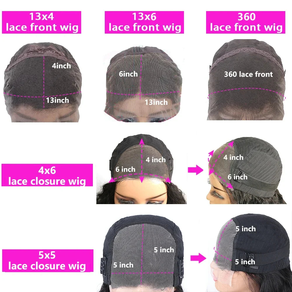 Transparent HD Lace Frontal Body Wave Wigs