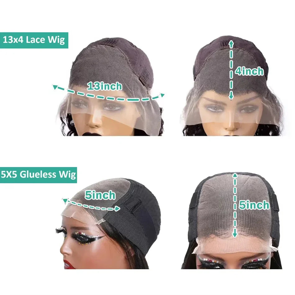 Brazilian Glueless Human Hair Wigs