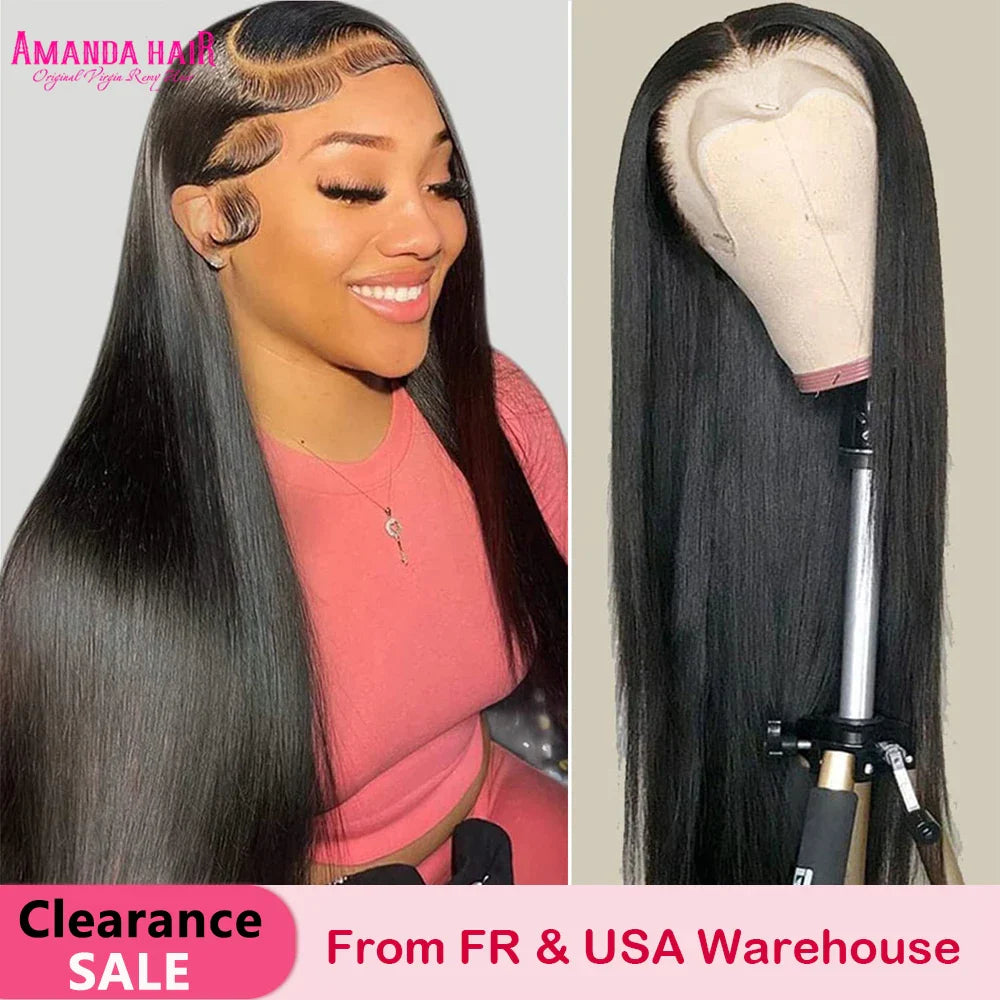 Bone Straight Human Hair Wigs