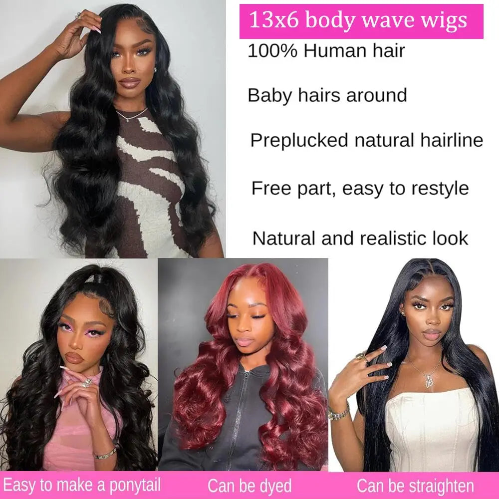 Hd Lace Frontal Body Wave Human Hair Wigs