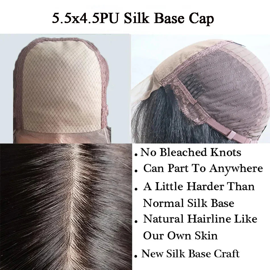 PU Silk Base Lace Closure Bob Wig