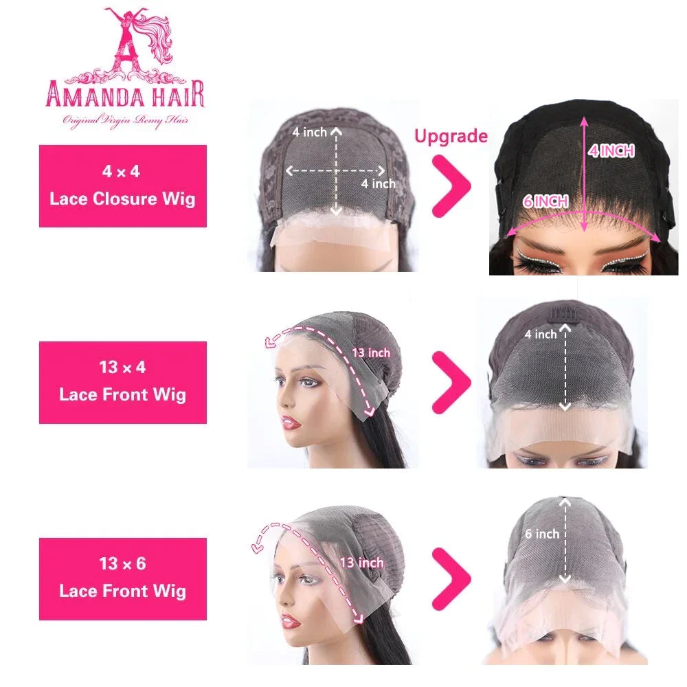 Bone Straight Human Hair Wigs