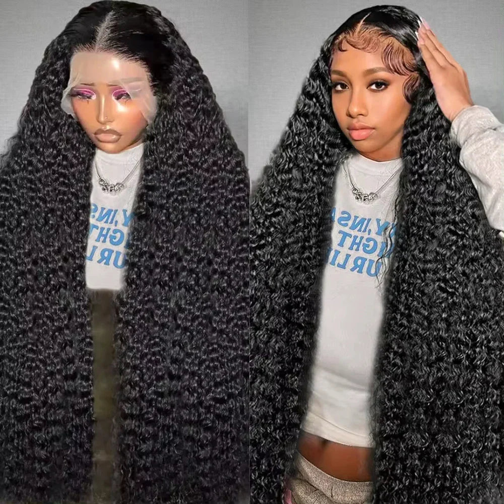 Deep Wave Human Hair Brazilian Lace Front Wigs