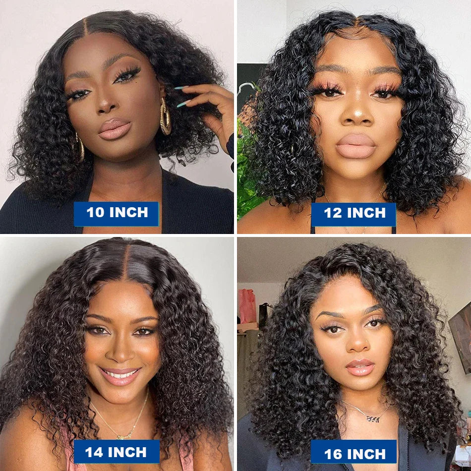 Kinky Curly Short Bob Wig