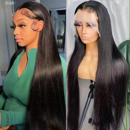 Bone Straight Lace Front Human Hair Wigs