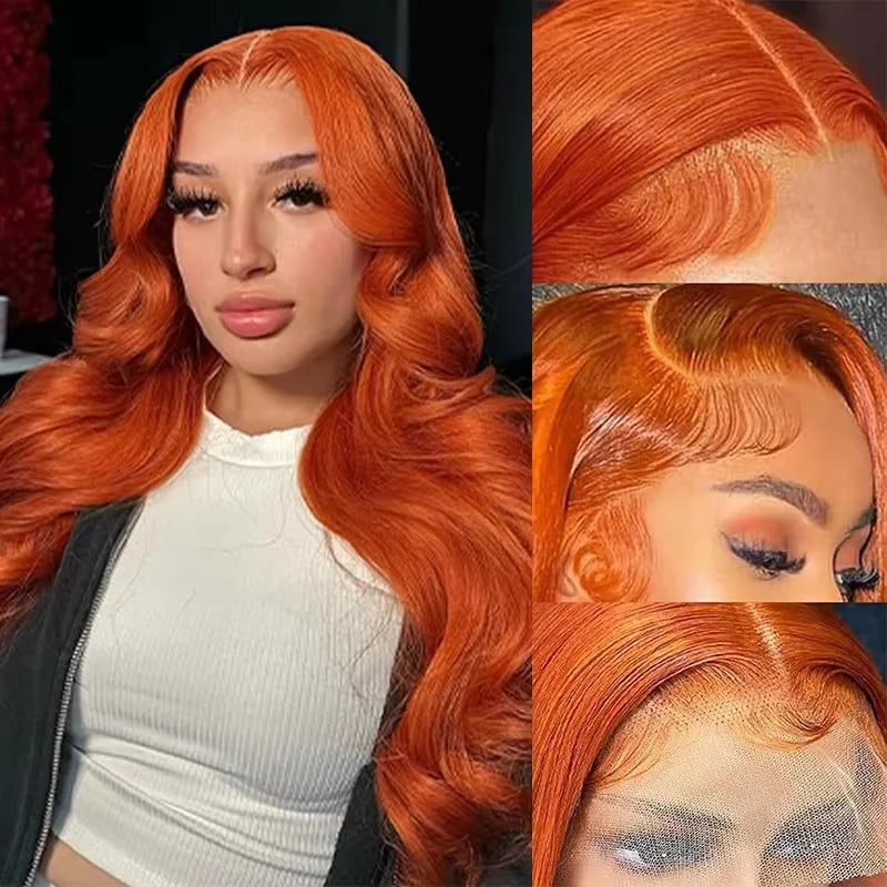 Ginger Orange Lace Front Wigs