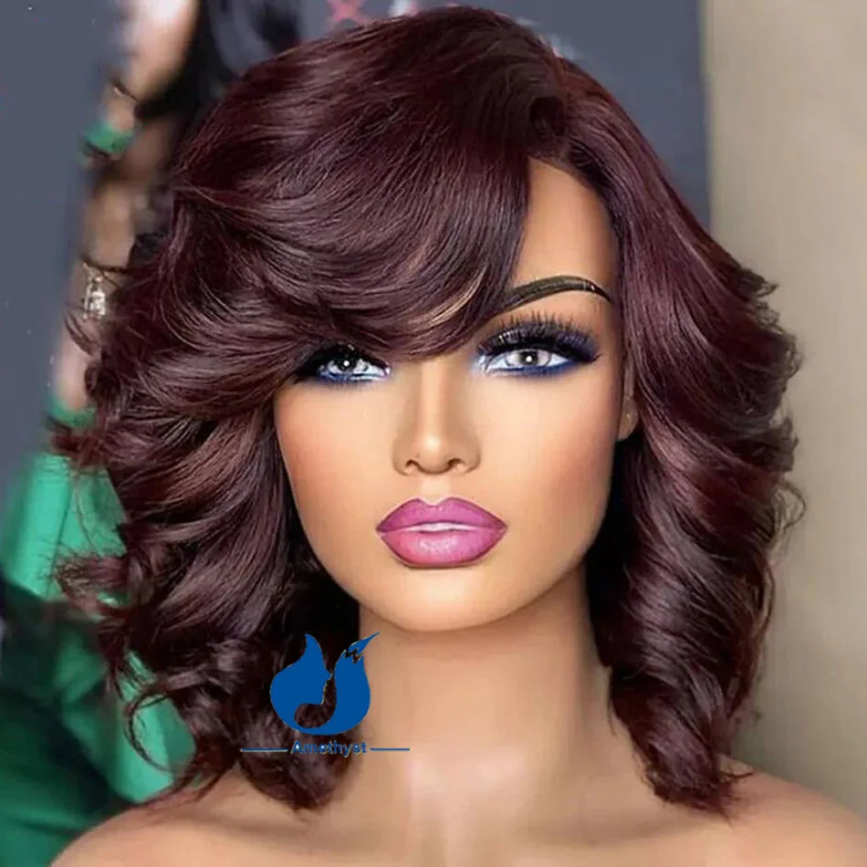 PU Silk Base Lace Closure Bob Wig