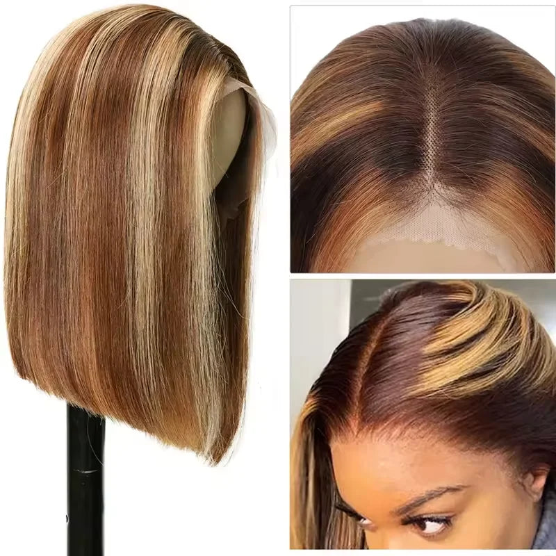 Highlight Bob Straight Lace Front Wig
