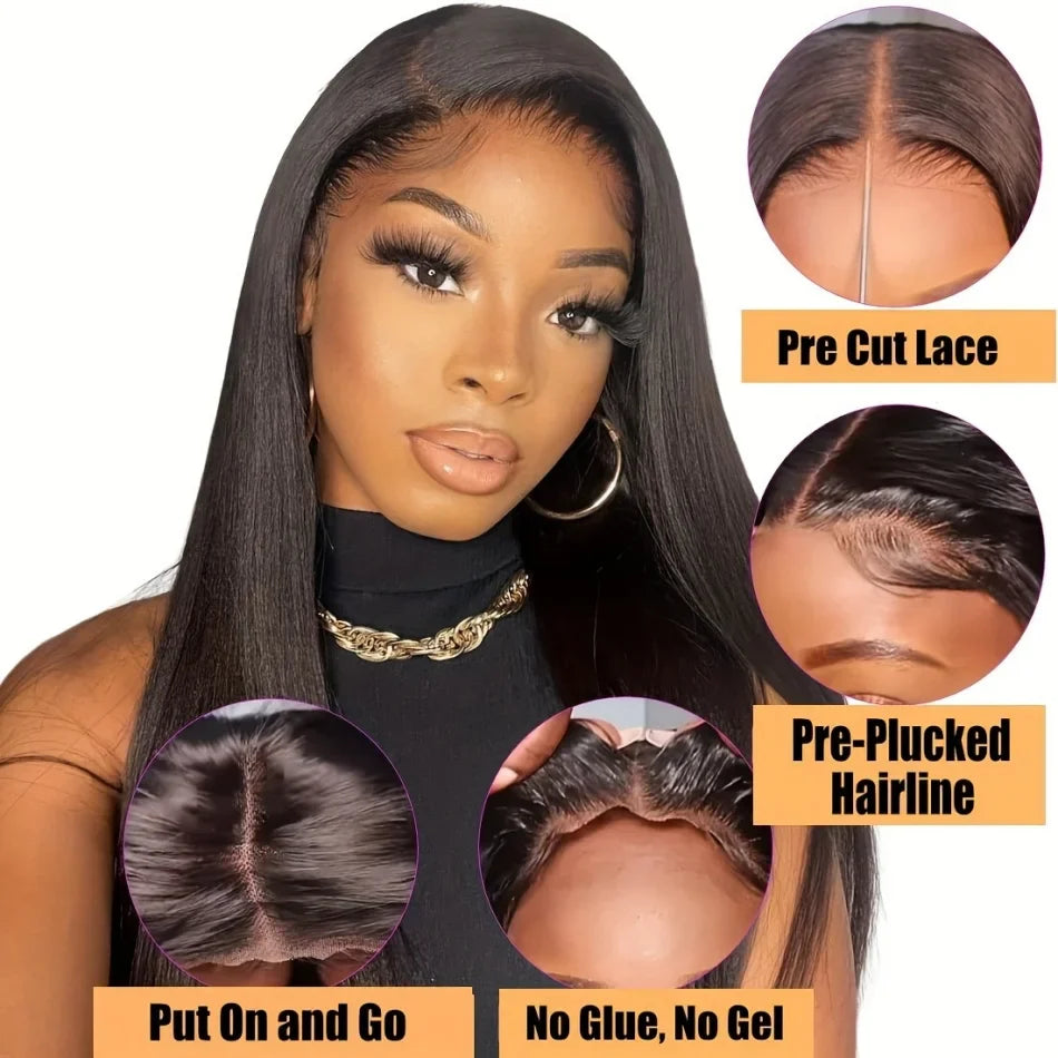 Glueless Straight Silk Base Lace Wig