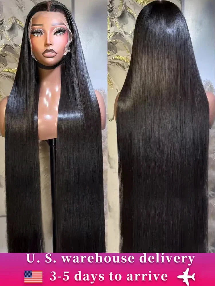 Remy Pre Plucked Transparent Lace Front Wig