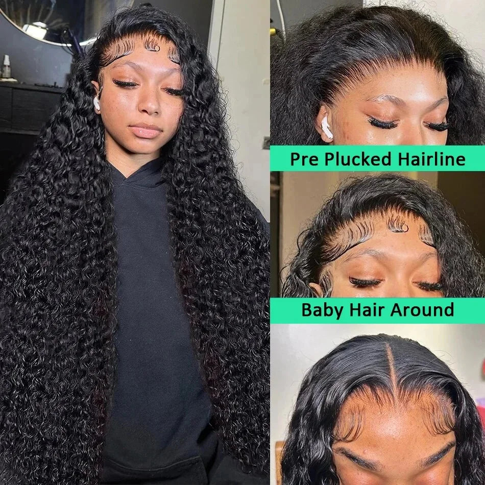 Loose Deep Water wave Frontal Wigs