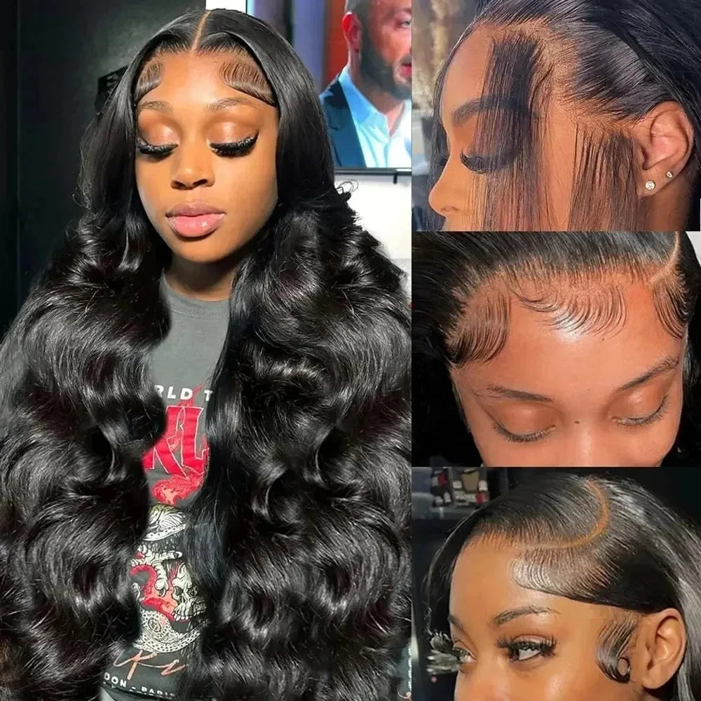 Body Wave HD Transparent Lace Frontal Human Hair Wig