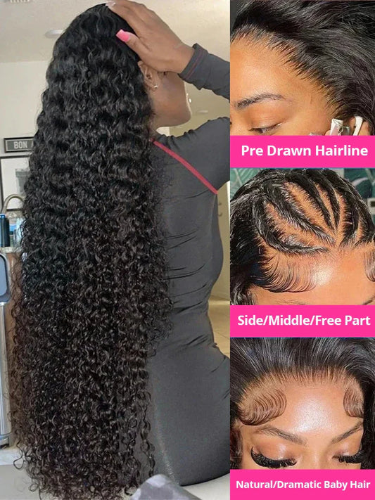 HD Deep Wave Curly Lace Front Human Hair Wig