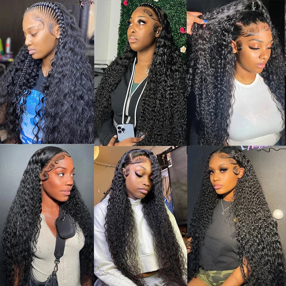 Deep Wave Hd Lace Frontal Human Hair Wig
