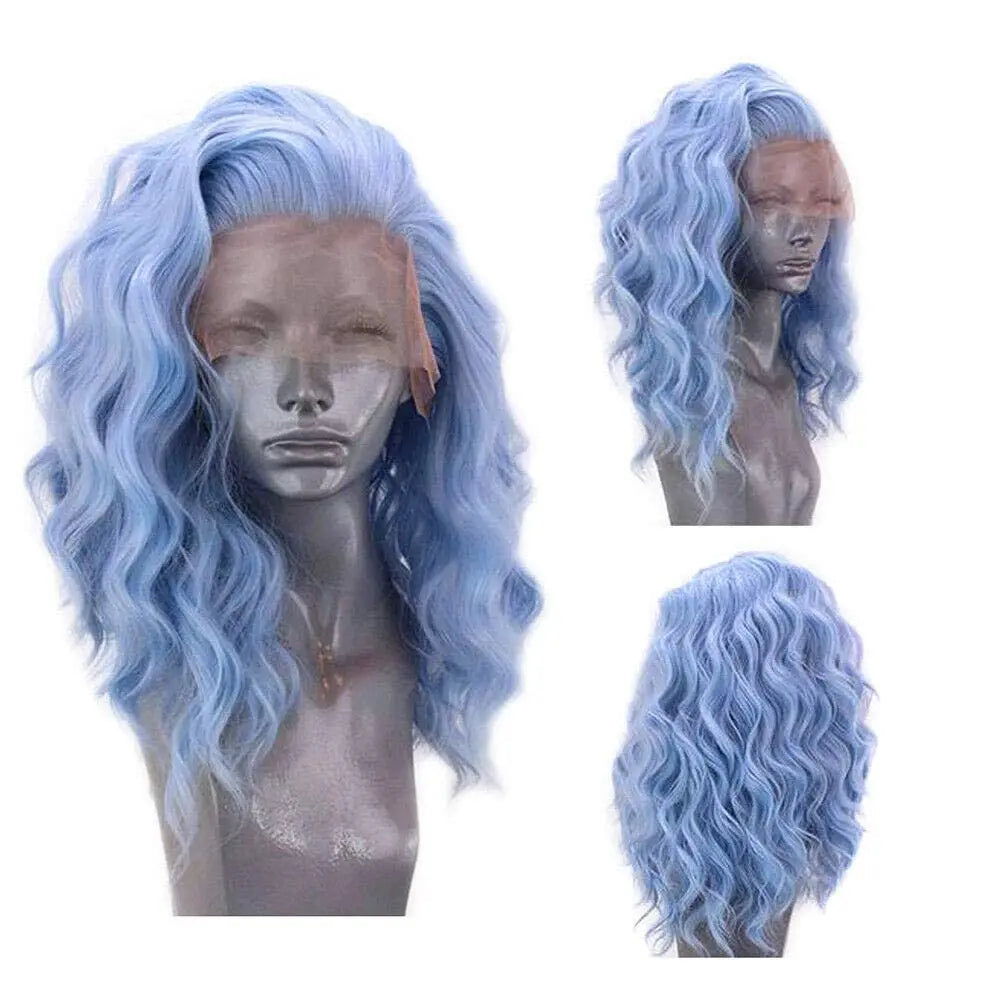 Light Grey Short Bob Synthetic Lace Front Wigs