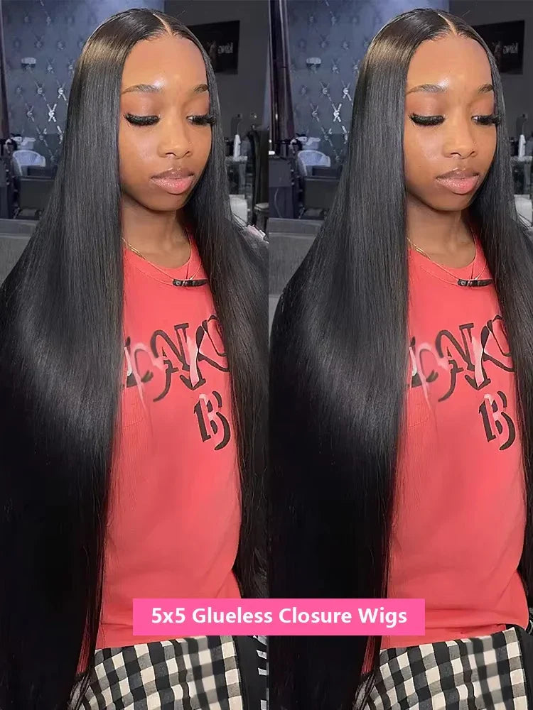 Remy Pre Plucked Transparent Lace Front Wig