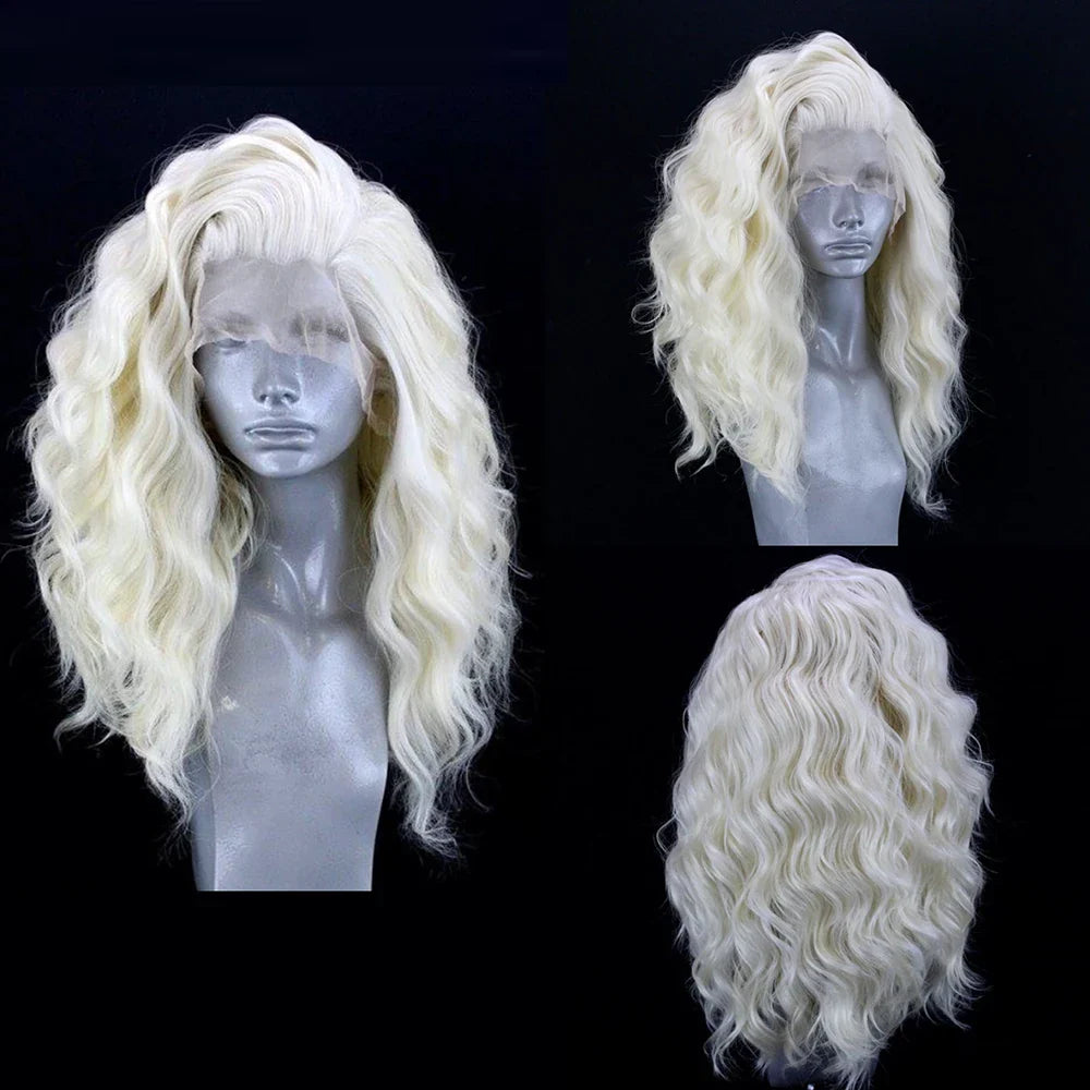 Light Grey Short Bob Synthetic Lace Front Wigs