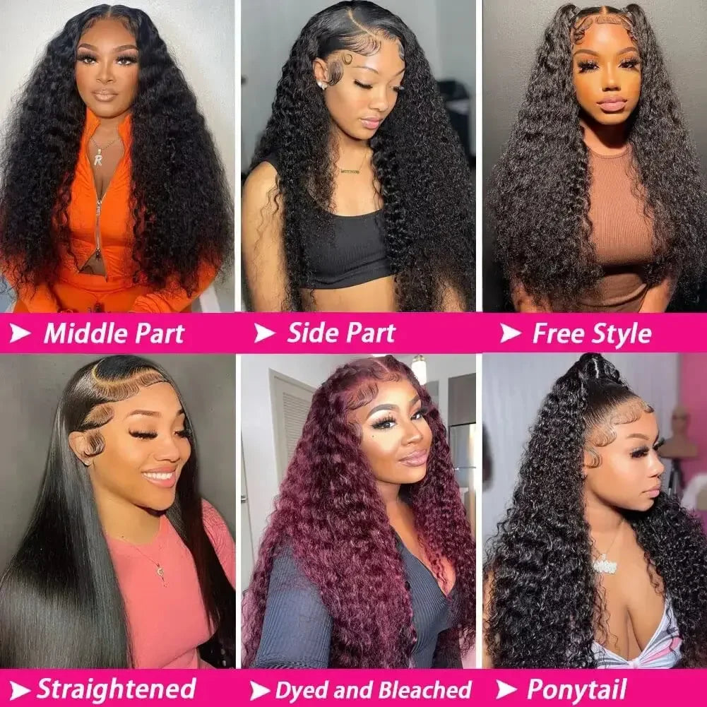 Deep Wave 250 Density Curly Human Hair