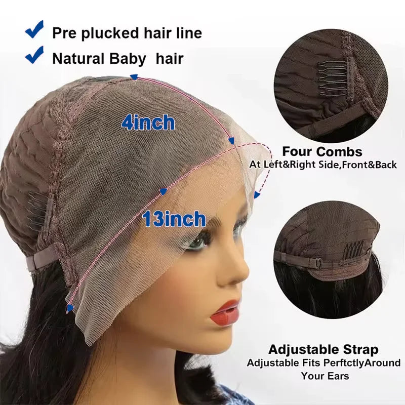 Deep Curly Short Part Lace Wigs