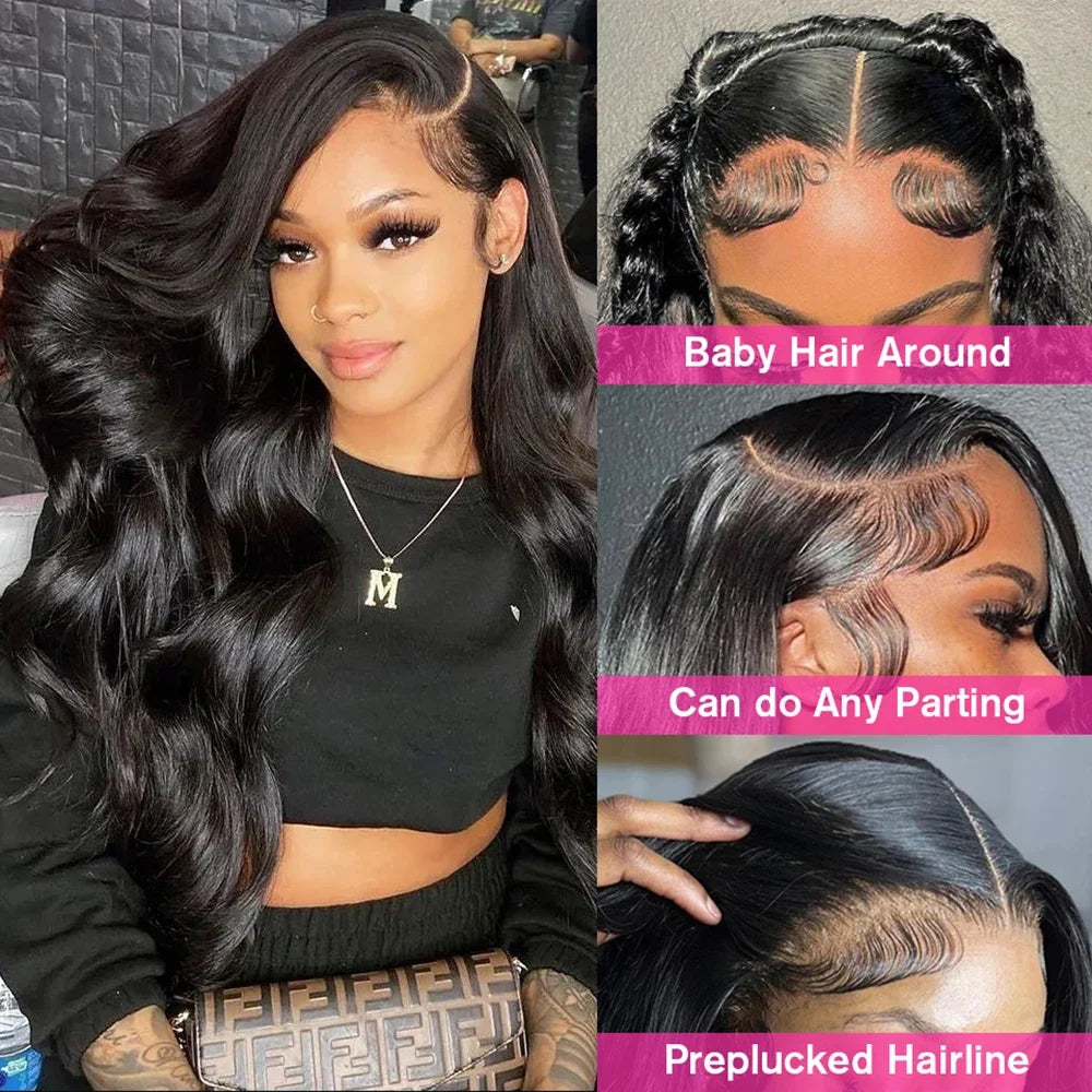 250 Density Bone Straight Frontal Wig