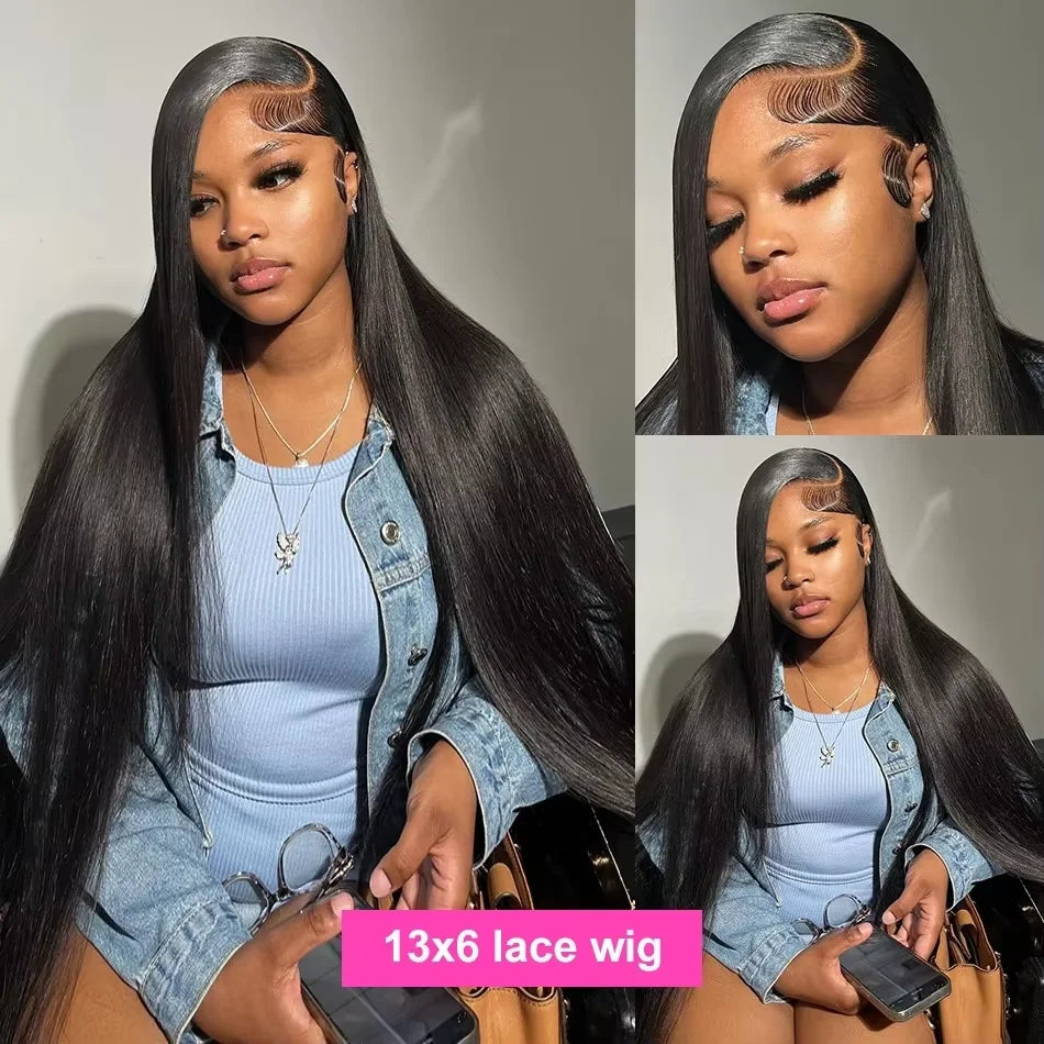 Bone Straight Human Hair Wigs