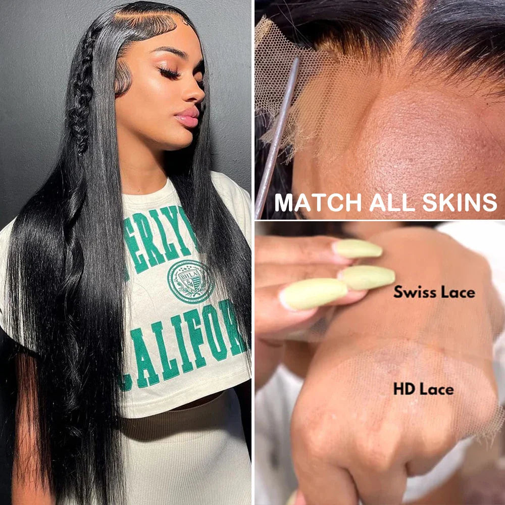 Bone Straight Human Hair Wigs