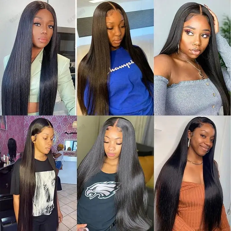 Straight Human Hair Silk Base Lace Wigs