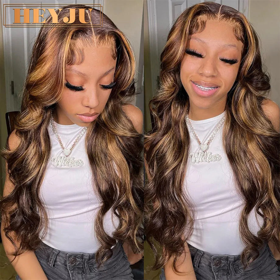 Highlight Brazilian Body Wave Lace Front Wigs