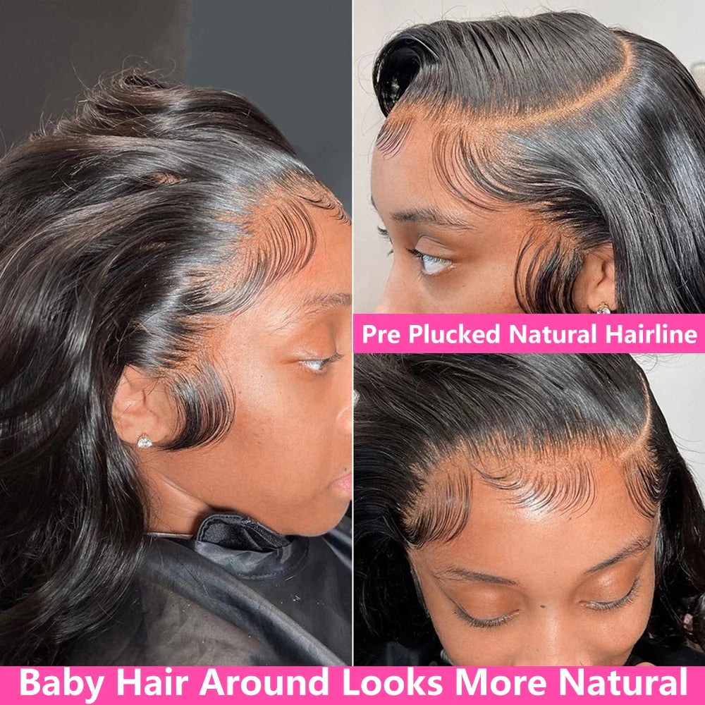 HD Body Wave Lace Front Pre Plucked Frontal Wig