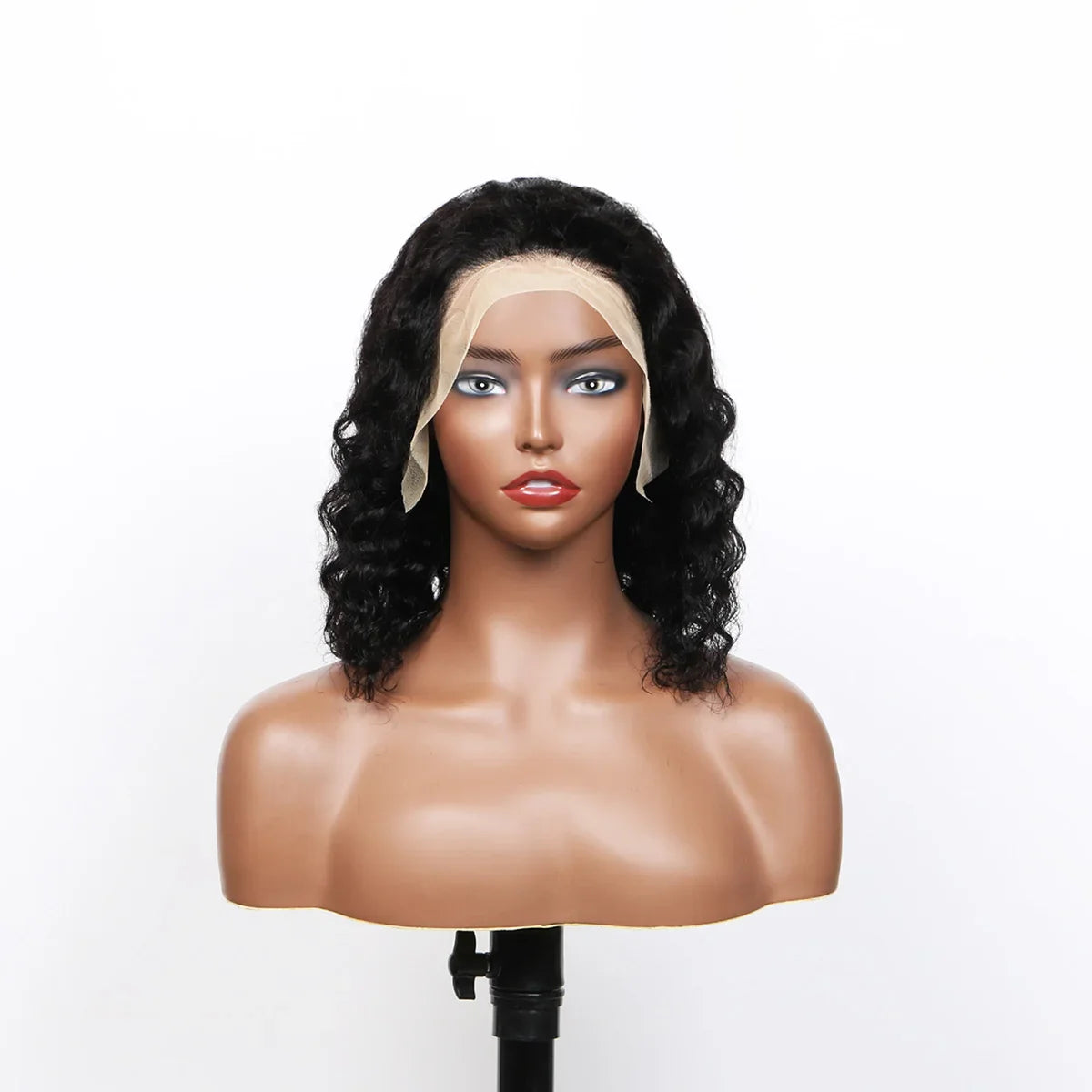 Deep Wave Pre-Plucked Side Part Short Bob Wigs