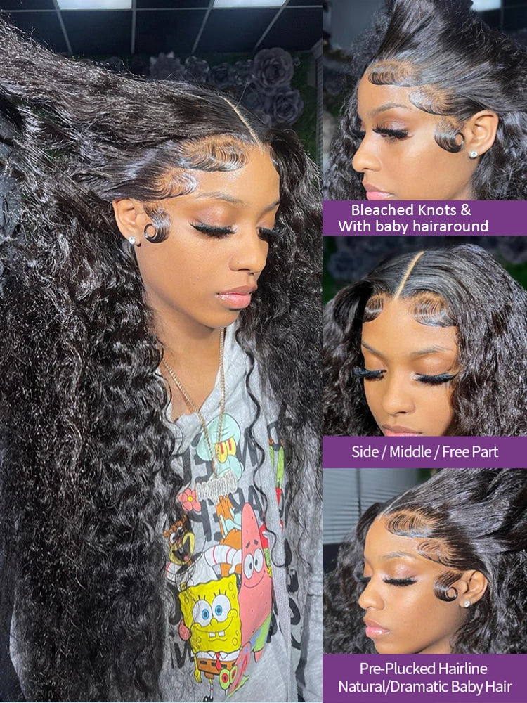 Lace Frontal Curly Human Hair Wigs