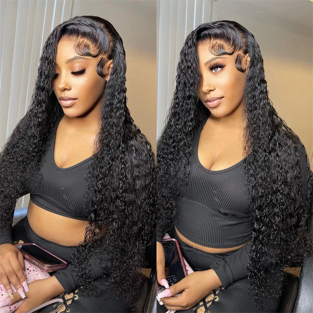 Deep Wave Human Hair Brazilian Lace Front Wigs