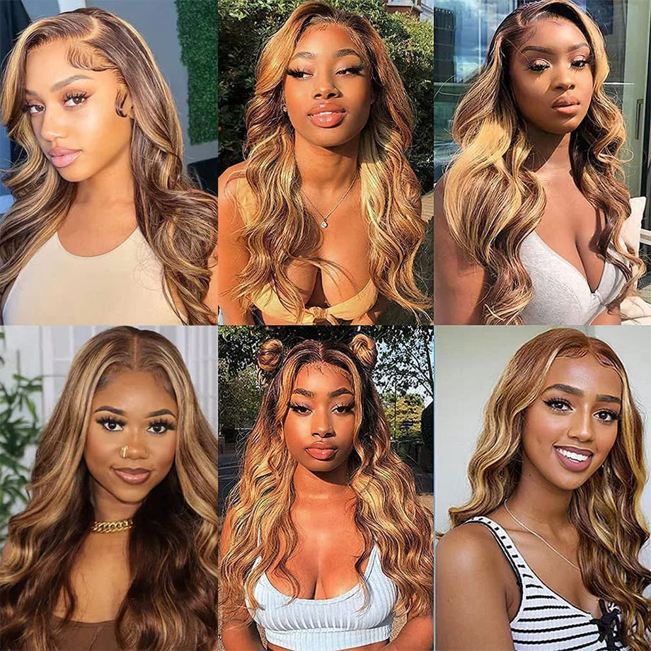Highlight Brazilian Body Wave Lace Front Wigs