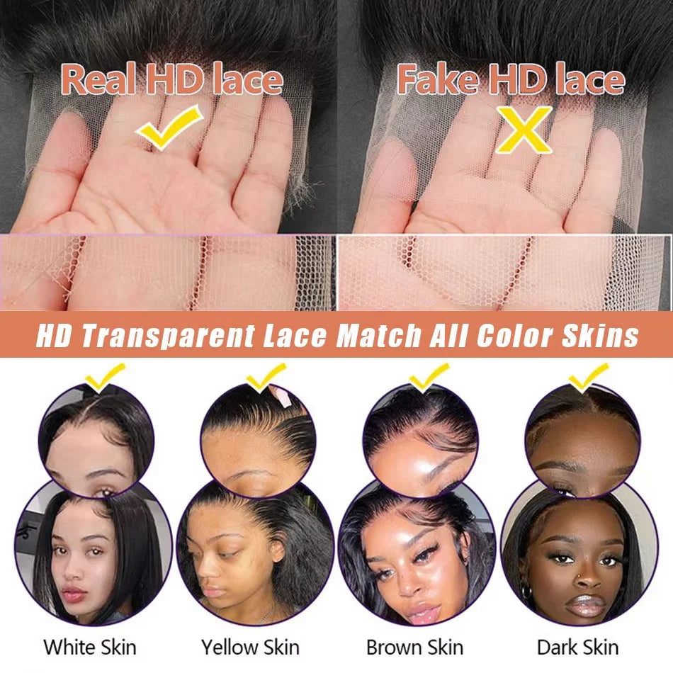 Hd Transparent Straight Hd Lace Frontal Wig