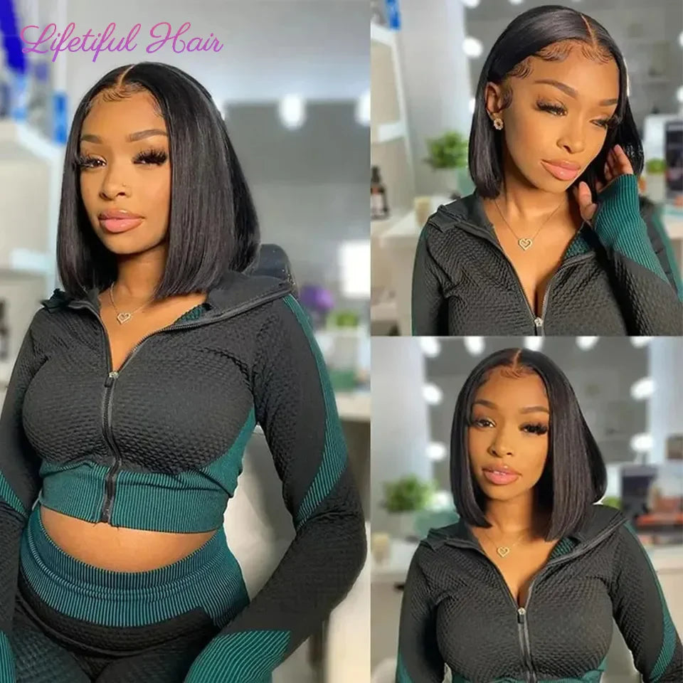 Ready To Wear Straight Transprent Part Lace Wigs