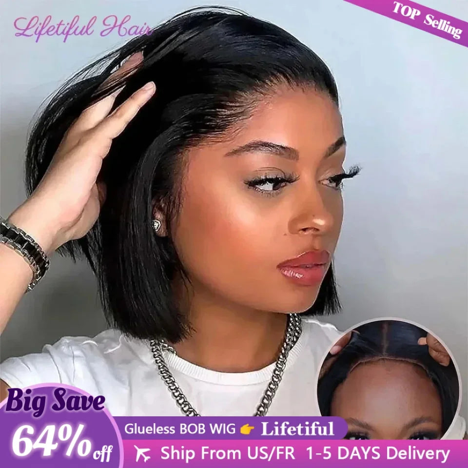 Ready To Wear Straight Transprent Part Lace Wigs