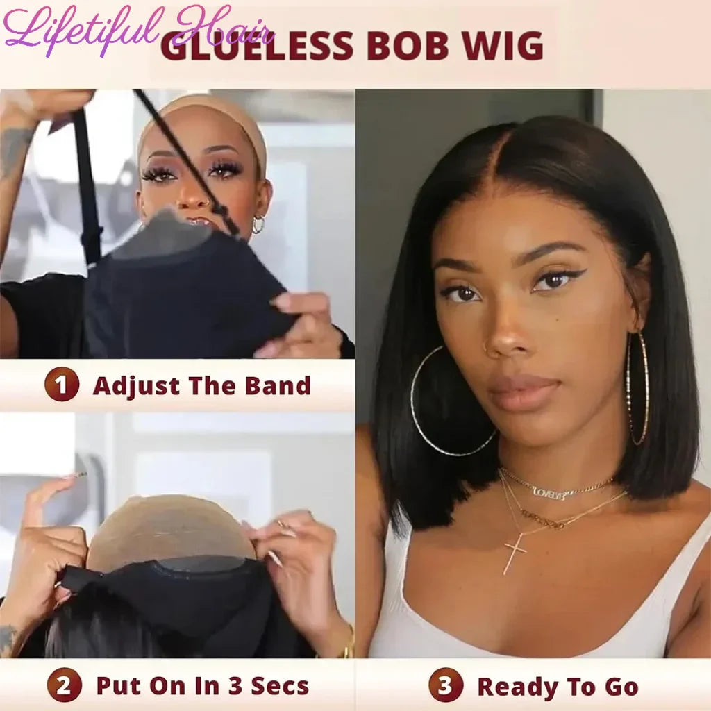 Ready To Wear Straight Transprent Part Lace Wigs