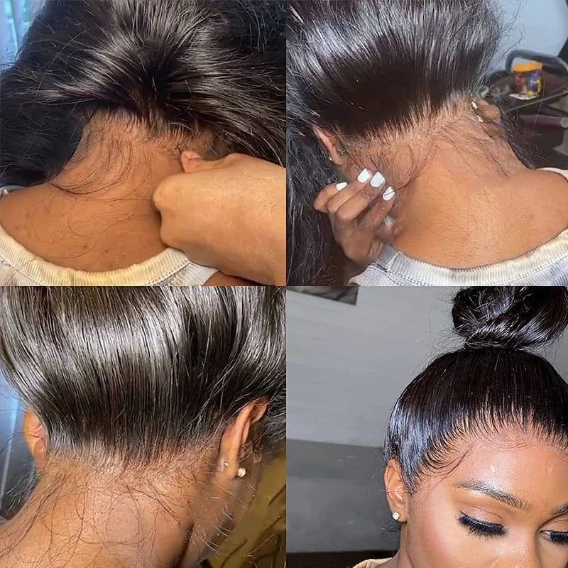 Bone Straight Lace Front Human Hair Wigs